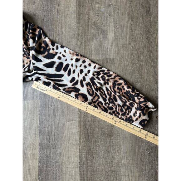 Susan Graver Animal Print button Down Shirt Top Size 10 US - Picture 8 of 8